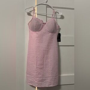 Pink & White Gingham Dress